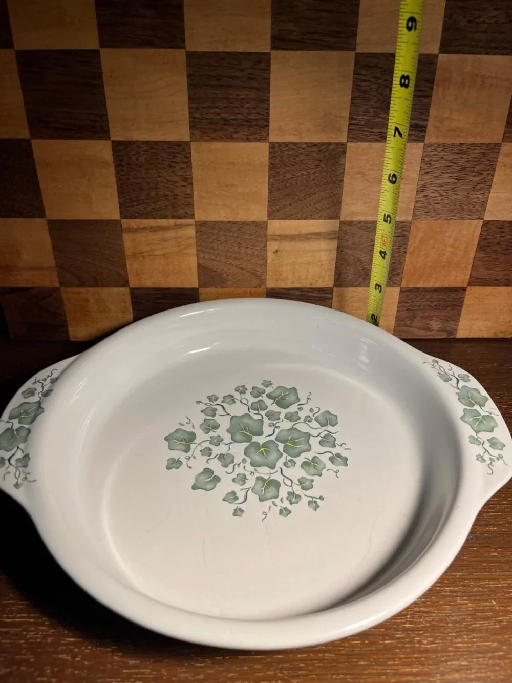 Corningware Deep Dish Ivy Pie Plate A605